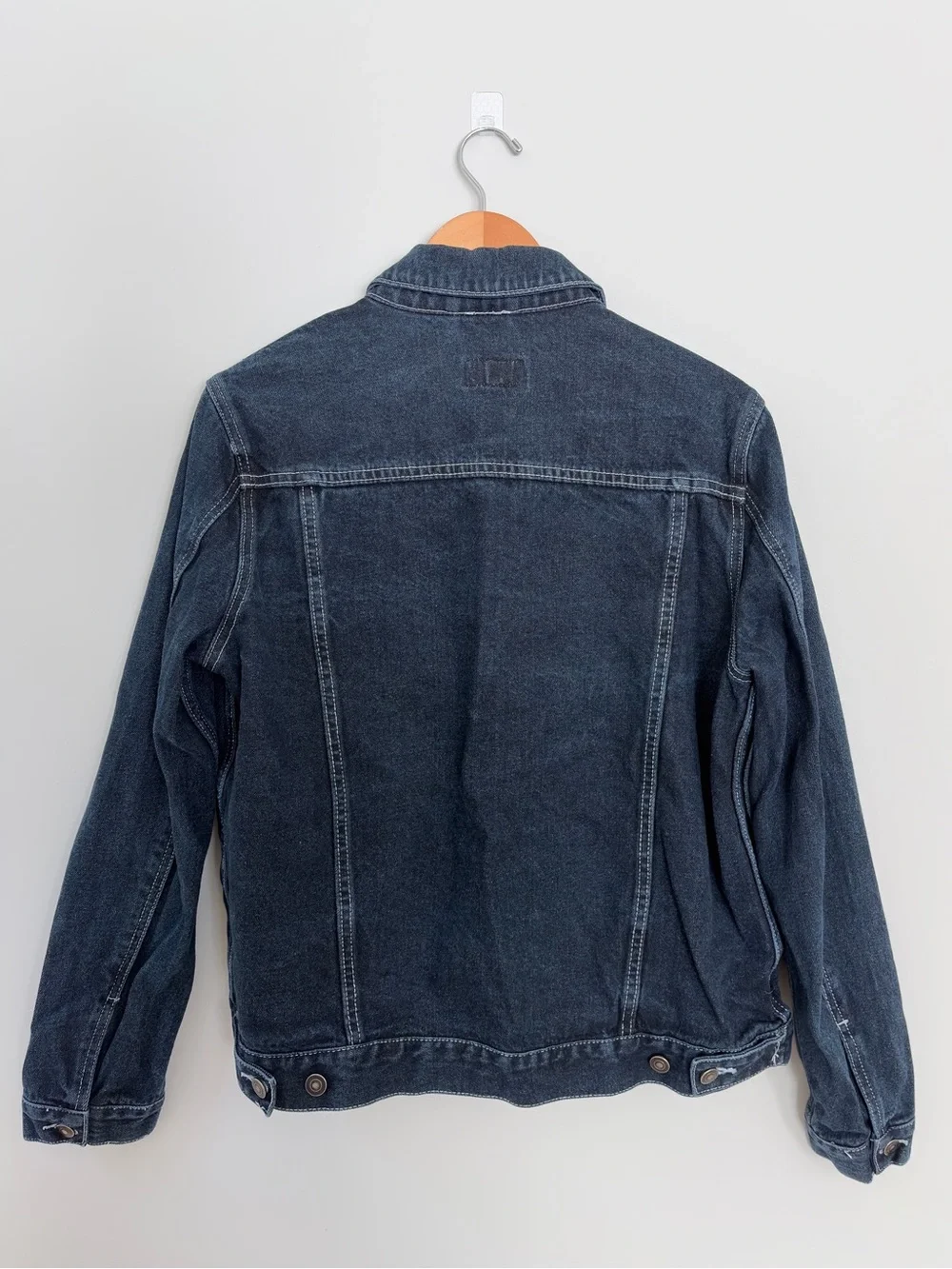 ASOS Classic Dark Blue Denim Jacket - Men's Casual Trucker Style